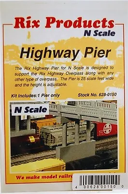 Rix (N-Scale) #628-0150 Overpass Parts * Highway Pier Only - NIB • $6.95