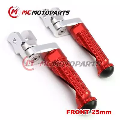 For Suzuki DL 650 V-Strom 04-21 20 19 18 MPRO 25mm Extended RED Front Foot Pegs • $54.86