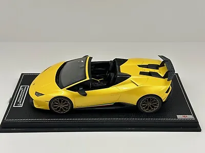 Lamborghini Huracan Performante Spyder 1/18 Scale MR Models Yellow • $500