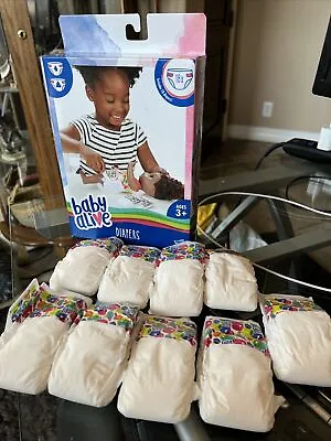 Baby Alive Diaper Refills Hasbro. Doll Diapers. New In Box. - 9 Diapers • $16.41