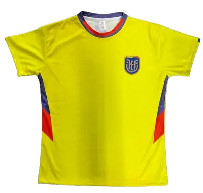 Ecuador Men's Soccer Jersey Yellow/Blue/Red 100% Polyester • $29.99