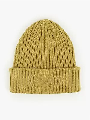 Levis Men's Knitted Cuff Beanie ~ Garment Dye Yellow • £17.25