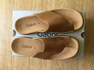 Gabor Lanzarote Brown Leather Sandals 41 -  New In Box £28 • £27