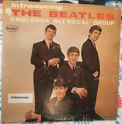 The Beatles -  Introducing The Beatles   AUTHENTIC Stereo Vee-Jay Lp • $299