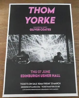 $7.71 • Buy Thom Yorke - Radiohead - Live Show June 2018 Promotional Tour Concert Gig Poster