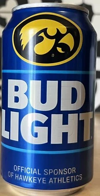 $9.99 • Buy Empty 2023 Bud Light Iowa Hawkeyes Limited Editon 12oz Aluminum Can Collectible!