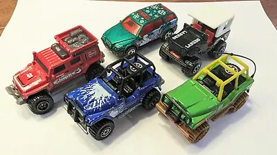 5 Matchbox Jeep / SUVs - 2x Jeep 4x4 Wrangler Superlift Laredo & Sport SUV • $7.99