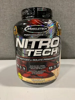 $75.99 • Buy Mucletech Nitro Tech Whey Peptides - Vanilla 4lb