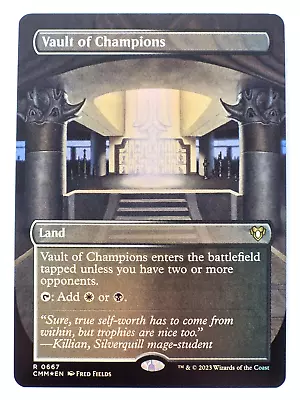 MTG Vault Of Champions - Commander Masters [Foil] [Alternate] [Borderless] NM- • $15