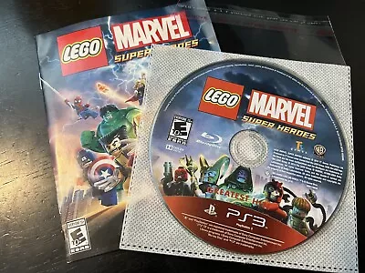 LEGO Marvel Super Heroes (PlayStation 3 2013) CLEAN & TESTED - GAME & MANUAL • $7