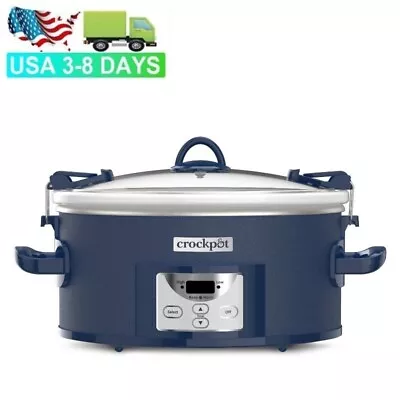 7qt One Touch Cook And Carry Slow Cooker - Blue • $63.99