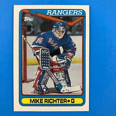 Mike Richter 1990-91 Topps Rookie Card #330 NHL New York Rangers • $1.95