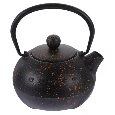  Small Tea Pot Metal Teapot Retro Pots Iron Tetsubin Kettle Office Desktop Stove • £28.45
