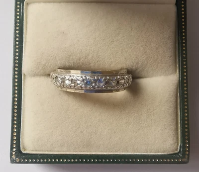 £9.50 • Buy Vintage Sterling Silver And 9ct Gold Spinel Ring, Size M . R78C