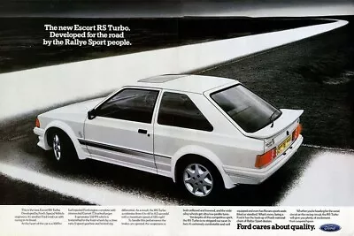 FORD ESCORT MKII1 RS TURBO S1 POWER RALLYE SPORT POSTER CLASSIC 80's ADVERT A3 • £5.95