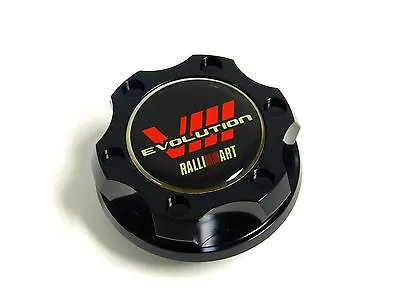 Black Billet Engine Oil Filler Cap For 03-05 Mitsubishi Evo Viii • $24.95