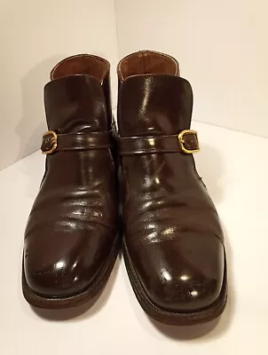 VTG 1970's Style 74351 - Size 11EE -  Sears Brown Leather Easy Flex Boots • $60