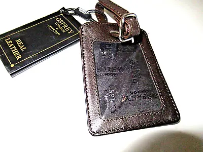 Osprey London Leather Luggage Labels / Tags - Colour Brown SUMMER GIFT  £55 • £11.98