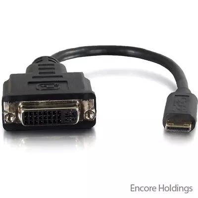 C2G 8in Mini HDMI To DVI Adapter - Mini HDMI Adapter - Male To Female 41355 • $7.42