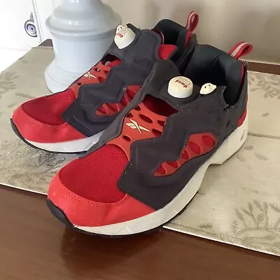 Vintage Reebok Insta Pump Fury Red Tennis Shoes V69399 • $24.99