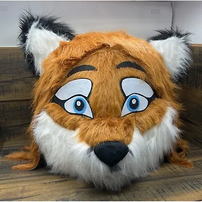 Fursuit Head Fox Animal Costume Mascot Cosplay Larp Dress Up • $68.85