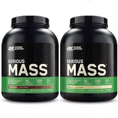 Optimum Nutrition Serious Mass Weight Gainer Protein Powder Gluten Free 6 Pound • $44.99