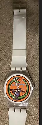 Swatch Maxi Serpent Watch GZ102 Mgz102 Keith Haring • $15000