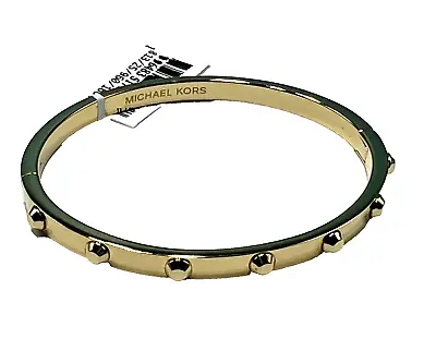 Michael Kors Womens Gold Over Sterling Silver Bangle Bracelet • $75