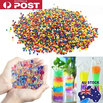 $21.85 • Buy 50000pcs Crystal Water Balls Jelly Gel Beads For Vases Orbeez MultiColor AU