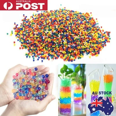$8.99 • Buy 50000pcs Crystal Water Balls Jelly Gel Beads For Vases Orbeez MultiColor AU