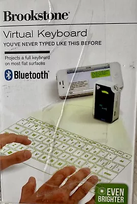 Brookstone Virtual Keyboard Bluetooth With Instructions TESTED WORKS • $24.99