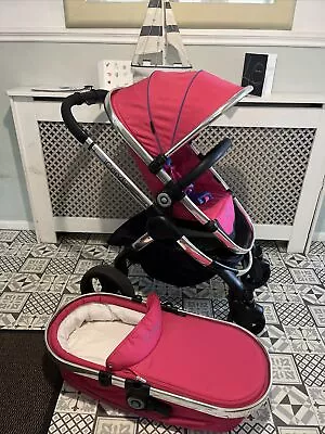 Icandy Peach 4 Bubblegum Pram • £200