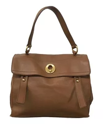 Yves Saint Laurent Muse Two Handbag Brown Italy 229680 527411 W/Bag Auth/3523 • $396.47