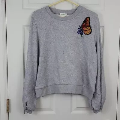 Ecosphere Threads Embroidered Monarch Butterfly Sweatshirt Size Large • $44.99