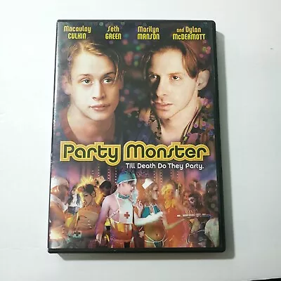 Party Monster DVD 2003 Macauley Culkin Seth Green Marilyn Manson OOP • $13.45