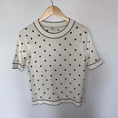 £6.50 • Buy Boden Size S Knitted Polka Dot T- Shirt
