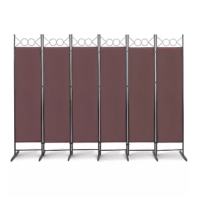 6ft 6 Panel Room Divider Folding Privacy Portable Partition Screen Home Office • $49.79