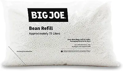 $33.99 • Buy Big Joe Bean Bag Filler Refill Beans Lounge Chair Seat Filling Bean Refill 75L