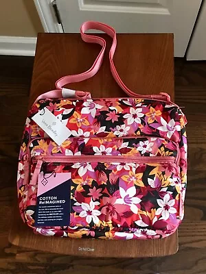  NWT  Vera Bradley Rosa Floral Utility Crossbody Handbag/Shoulder Bag • $48.95