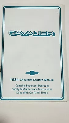 1984 Chevrolet Cavalier Owners Manual Rcpt Build Sheet VGVC • $10