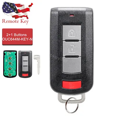 For 2008-2020 Mitsubishi Outlander Remote Car Key Fob 3 Button Ouc644m-key-n • $19.99