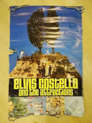 36x24 RARE Vtg 80s Elvis Costello And The Attractions Goodbye Cruel World Poster • $47.99