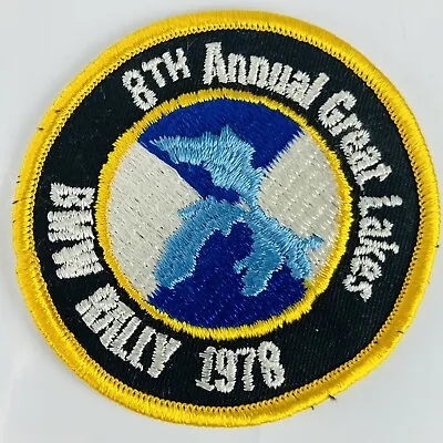 8th Annual 1978 Great Lakes BMW MOA Motorcycle Rally Patch 3” Vintage • $6.95