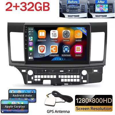 Android 12 Car Radio Stereo For Mitsubishi Lancer 2008-2017 GPS Navi Carplay BT • $109