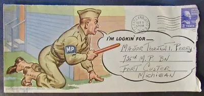 Color Illustrated World War Ii Envelope 1945 Military Police • $19.95