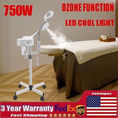 2 In 1 Facial Steamer 5x Magnifying Lamp Hot Ozone Machine Spa Beauty Salon USA • $86