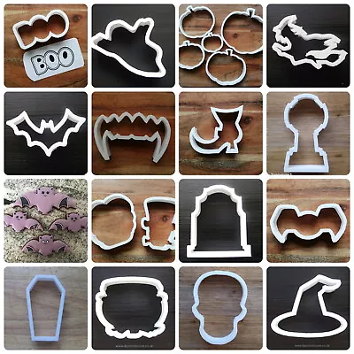 Halloween Witch Cookie Cutter Biscuit Dough Fondant Ghost Bat Tombstone Skull • £4