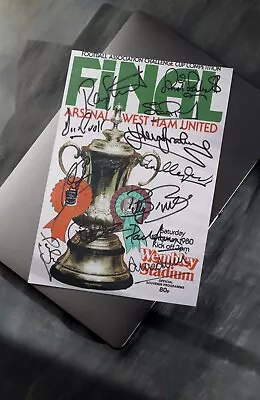 Signed 1980 FA Cup Final Prog A4 Art Print – West Ham • £4.95