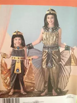 Simplicity Sewing Pattern 2329 Girls Egyptian Cleopatra Costume Dress Size 3-6 • $10.50