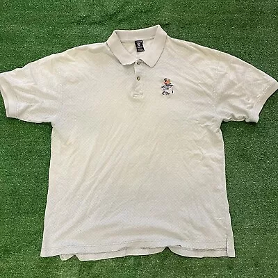 Vintage Daffy Duck Polo Shirt Mens XL 90s Warner Brothers Golf Casual Gray Polo • $14.50